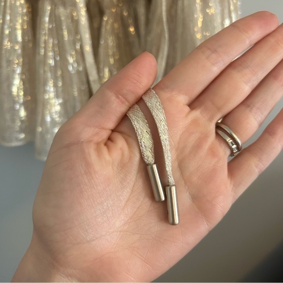 Alice McCall Metallic Ruffle Off the Shoulder Mini Romper - Picture 6 of 9